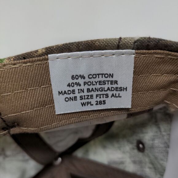 Vaughan Men's Slideback Hat Brown Camo Size OSFA Embroidered Logo Chopper Pumps - Picture 9 of 9